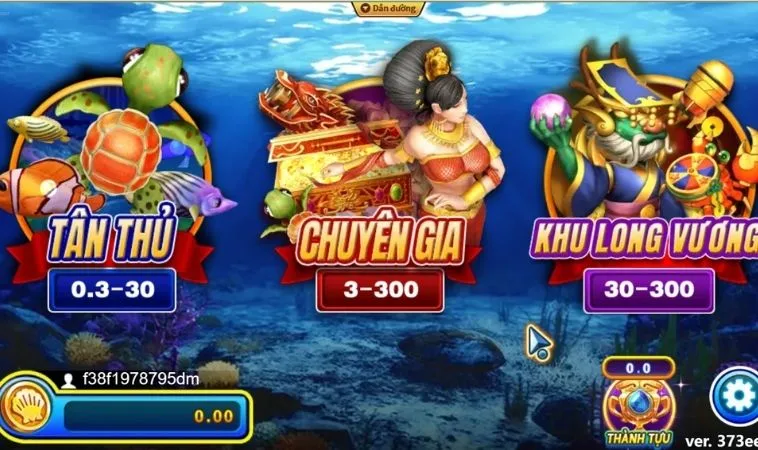  Các phòng chơi trong game Bắn Cá Rồng Tại KuWin
