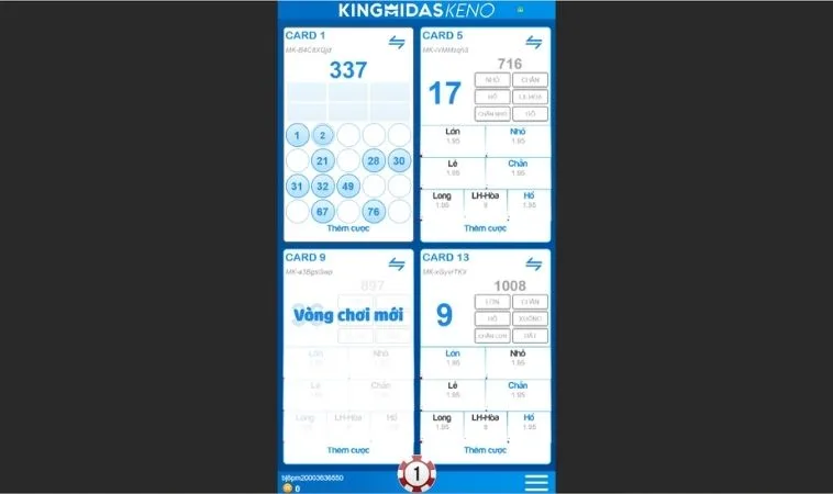 Cách chơi game nhanh Keno Tại KuWin