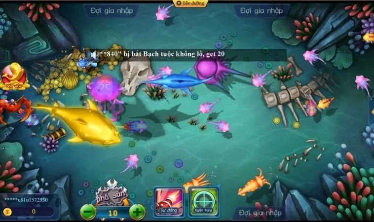 Các sinh vật trong game Thợ Săn Cá Tại KuWin